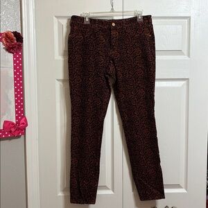 Pilcro and the Letterpress Multicolor Skinny Corduroy Jeans